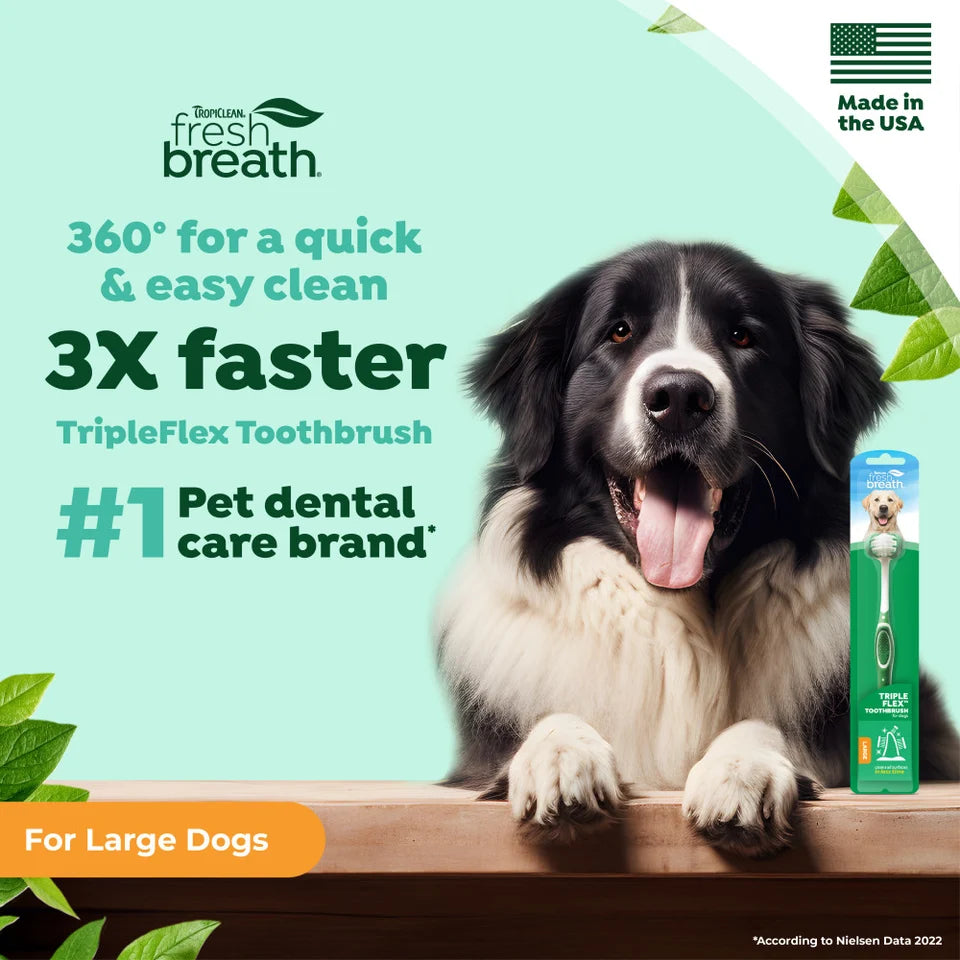 TROPICLEAN Fresh Breath Οδοντόβουρτσα Triple Flex