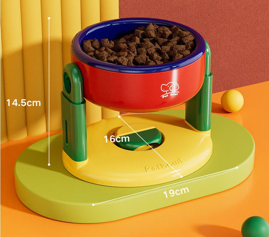 Elevated Adjustable Bowl with Suction Cup