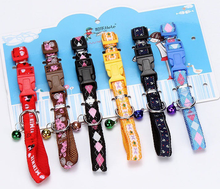 1.5 cm Collar with Buckle and Bell