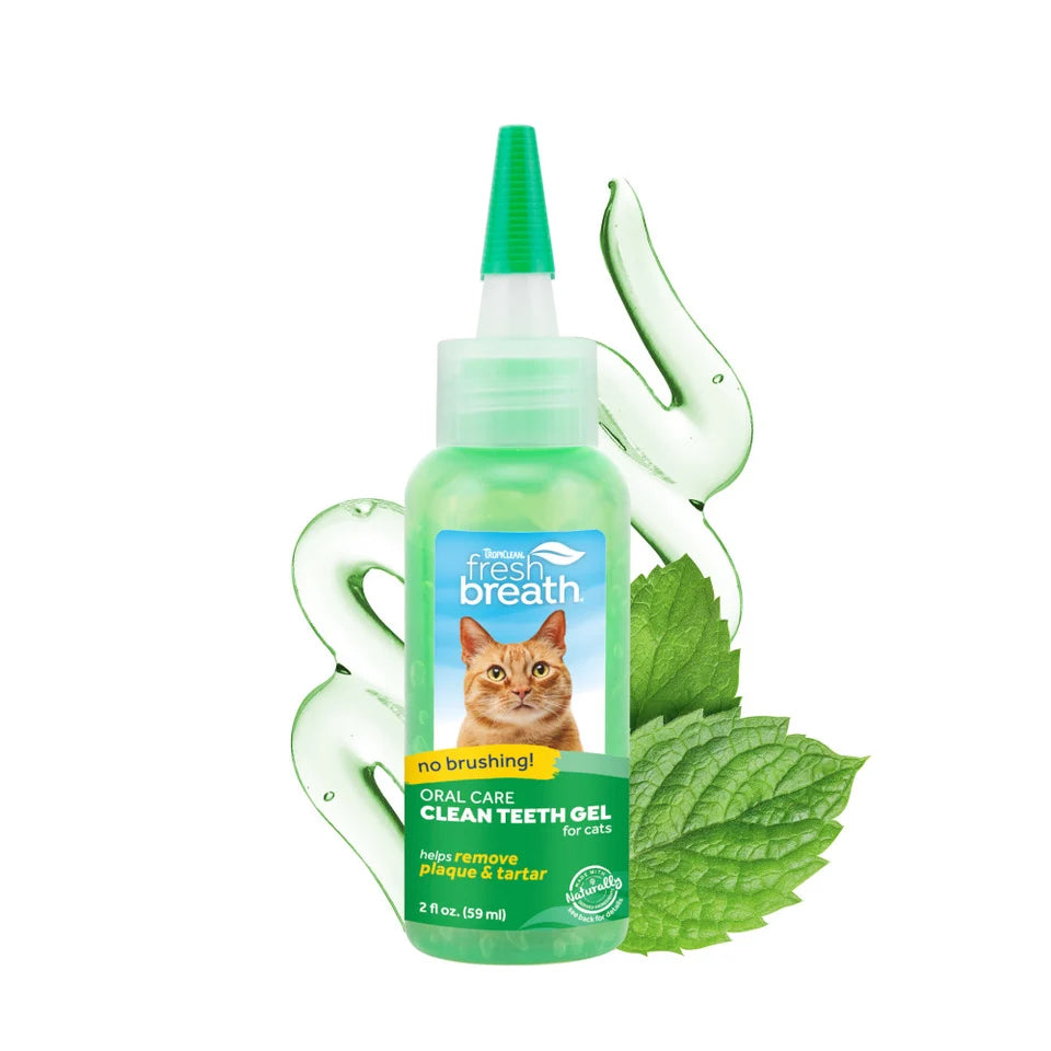 TropiClean Fresh Breath Oral Care Gel for Cats