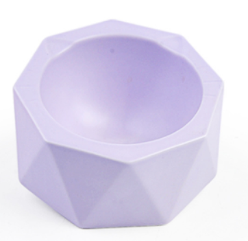 Raised Polygonal Ceramic Bowl