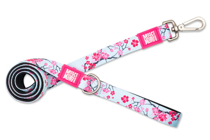 Max & Molly Original Gear Short Dog Leash in Cherry Bloom Design