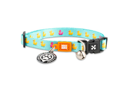 Max & Molly Original Gear Cat Collar in Ducklings Design