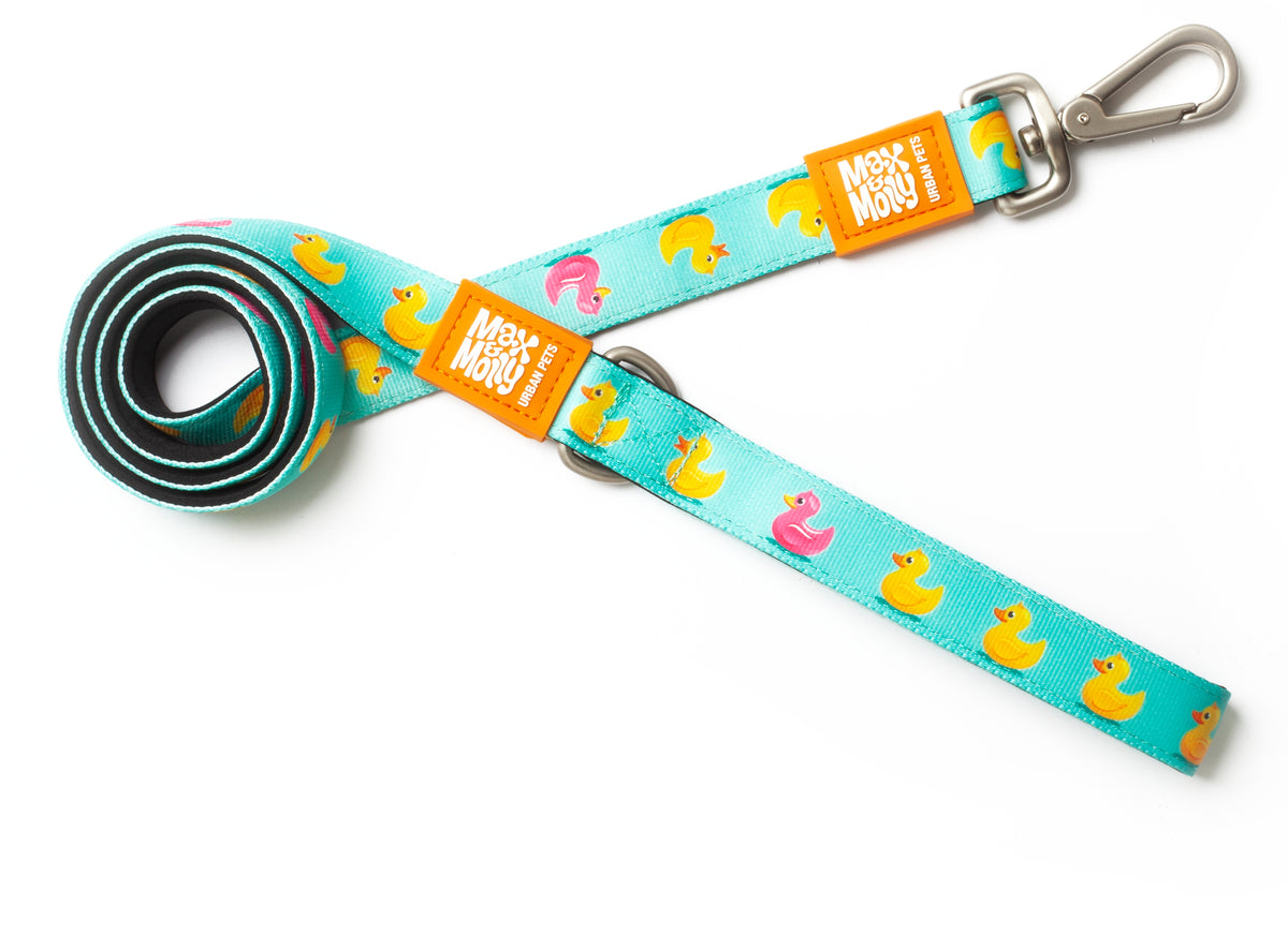 Max & Molly Original Gear Short Dog Leash in Ducklings Design
