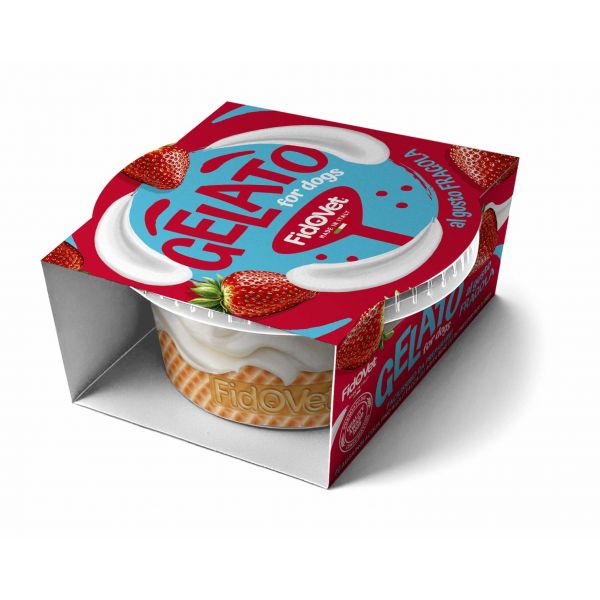 Fidovet Gelato for Dogs Strawberry Flavor
