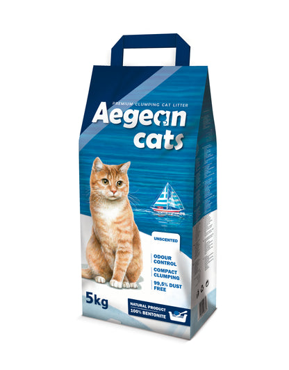 AEGEAN CATS Unscented Clumping Cat Litter