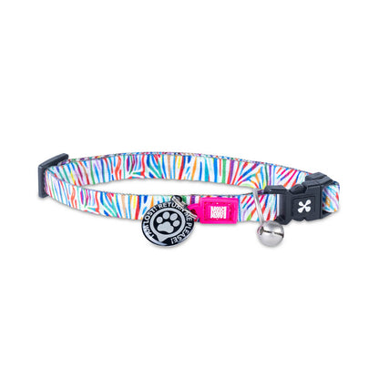 Max & Molly Original Gear Cat Collar in Magic Zebra Design
