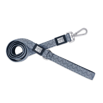 Max & Molly Original Gear Short Dog Leash in Mykonos Black Design