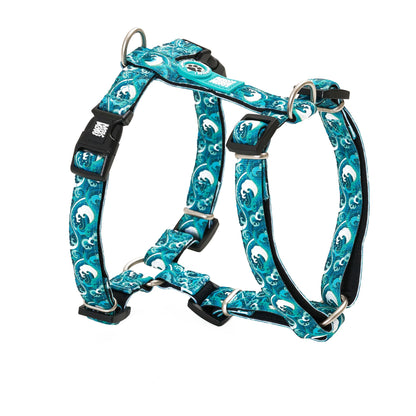 Max & Molly Original H-Harness for Dogs with GOTCHA! ID in Storm Design