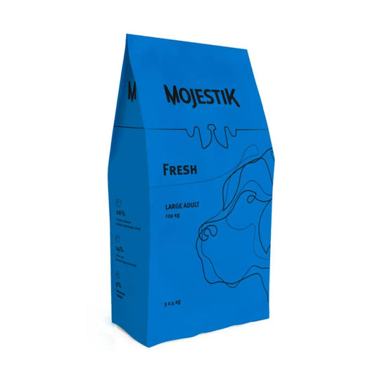 ξηρή τροφή σκύλου mojestik fresh large adult