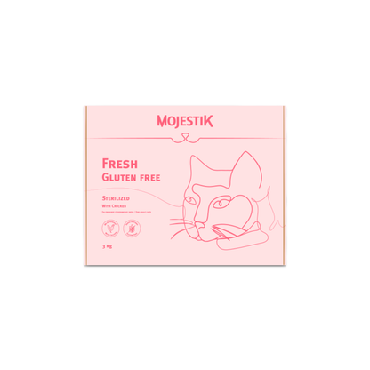 ξηρή τροφή γάτας mojestik fresh sterilized adult
