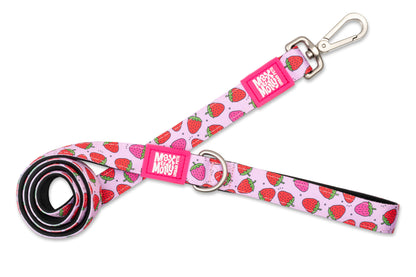 Max & Molly Original Gear Short Dog Leash in Strawberry Dream Design