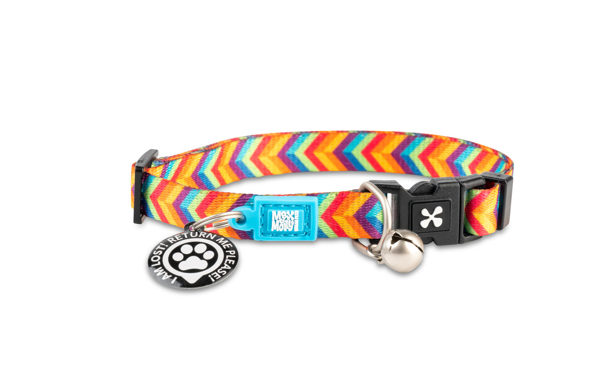 Max & Molly Original Gear Cat Collar in Summertime Design