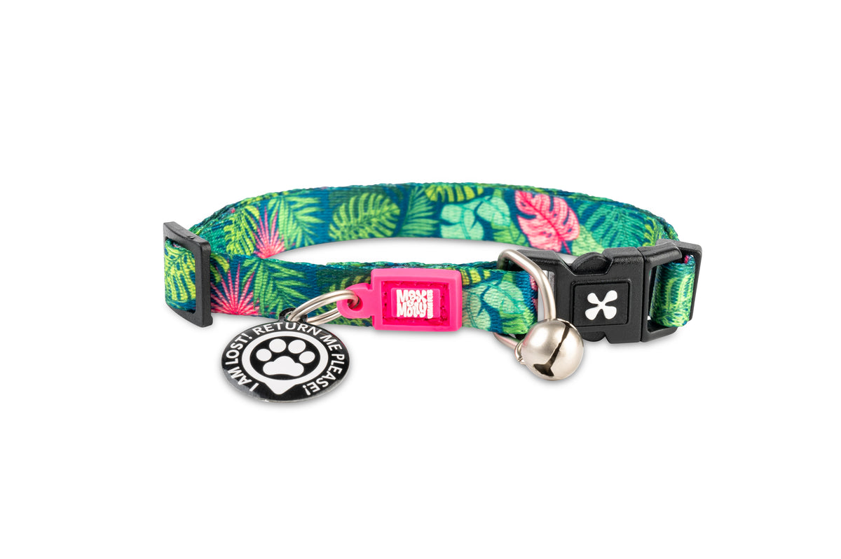 Max & Molly Original Gear Cat Collar in Tropical Design