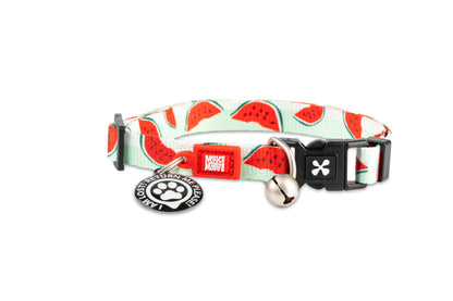 Max & Molly Original Gear Cat Collar in Watermelon Design