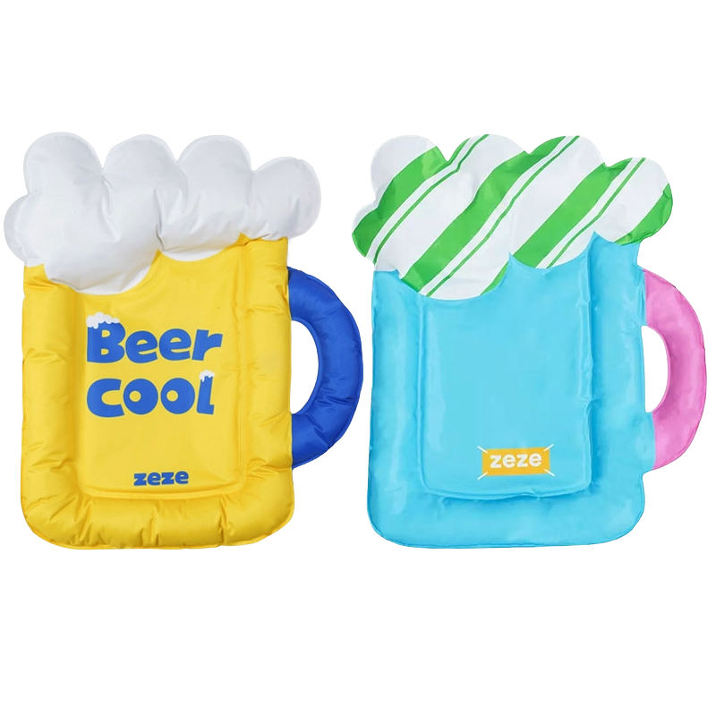 zeze pet cooling mat in beer and cocktail design