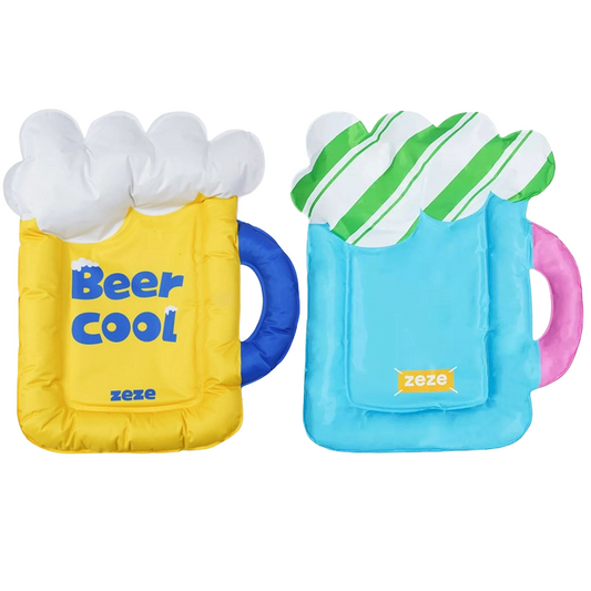 zeze pet cooling mat in beer and cocktail design
