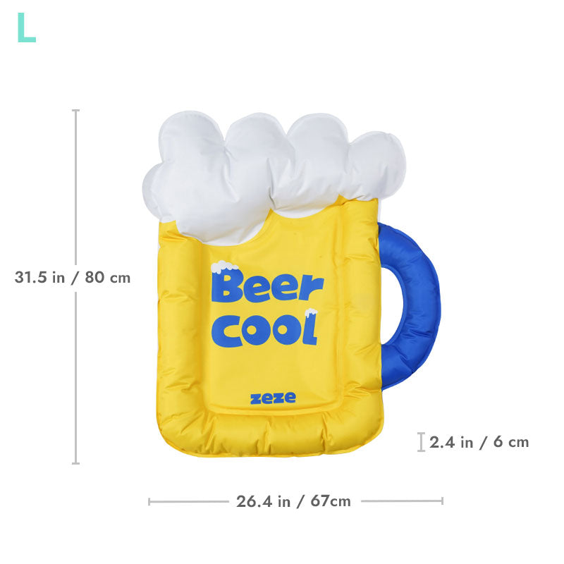 zeze pet cooling mat in beer design L size