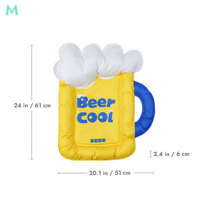 zeze pet cooling mat in beer design M size