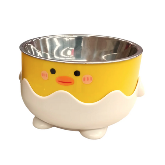 Bowl with Cartoon Chick Design