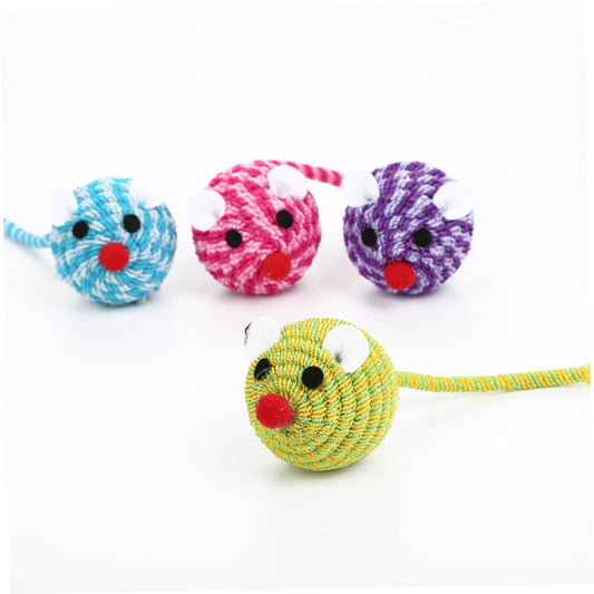 Knitted Mouse Cat Toy