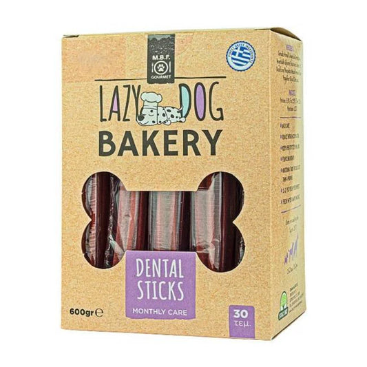MBF LAZY DOG BAKERY Οδοντικά Στικ Μηνιαία Συσκευασία
