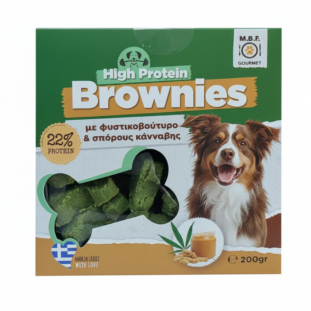 MBF High Protein Brownies Μαλακά Μπισκότα 200g