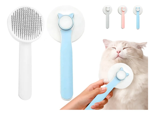 Self-cleaning Round Slicker Brush